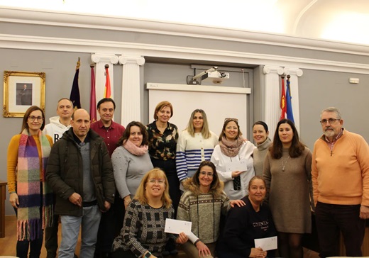 Jurado de la Muestra Escolar de Belenes y galardonados Yaiza Cobos